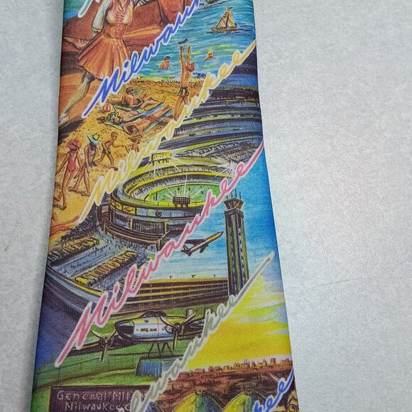 Vintage Ralph Marlin Original Milwaukee Tie - Picture 1 of 4